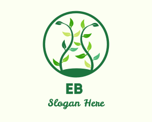 Green Organic Tree Logo