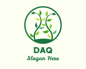 Green Organic Tree Logo