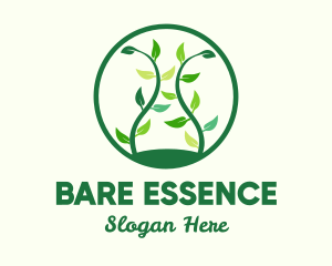 Green Organic Tree logo design