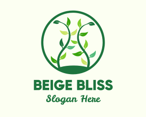 Green Organic Tree logo design