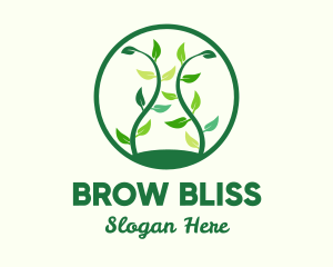 Green Organic Tree logo design