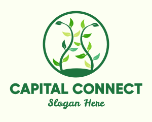 Green Organic Tree logo design