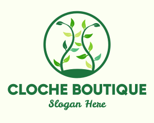 Green Organic Tree logo design