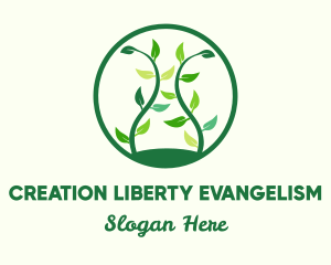 Green Organic Tree logo design