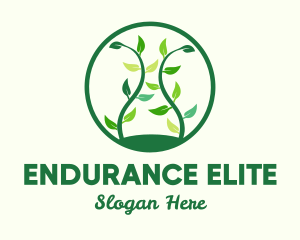 Green Organic Tree logo design