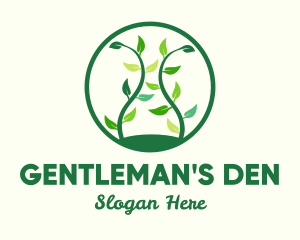 Green Organic Tree logo design