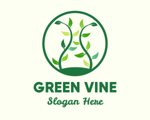 Green Organic Tree logo design