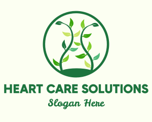 Green Organic Tree logo design