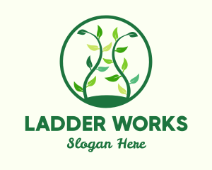 Green Organic Tree logo design