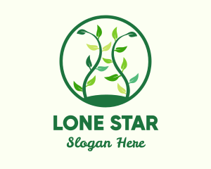 Green Organic Tree logo design