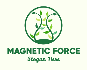 Green Organic Tree logo design