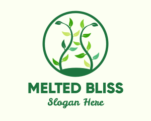 Green Organic Tree logo design