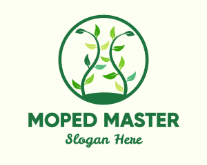 Green Organic Tree logo design