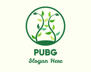 Green Organic Tree logo design