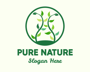Organic - Green Organic Tree logo design