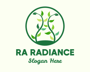 Green Organic Tree logo design