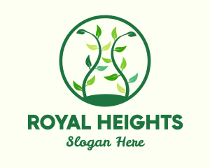 Green Organic Tree logo design