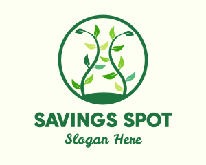 Green Organic Tree logo design