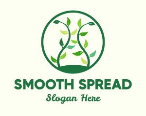 Green Organic Tree logo design