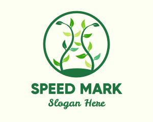 Green Organic Tree logo design