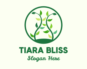 Green Organic Tree logo design