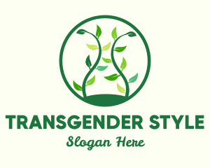 Green Organic Tree logo design