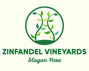 Green Organic Tree logo design