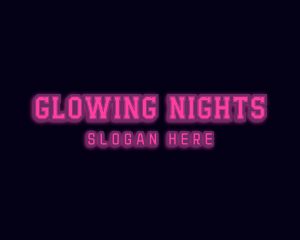 Neon Lights - Night Club Neon Sign logo design