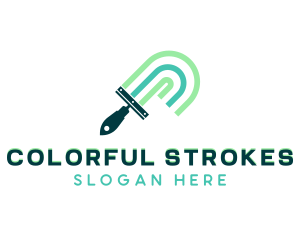 Painter - Painter Paintbrush Renovation logo design