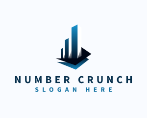 Accounting Financial Graph  logo design