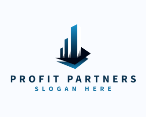 Accounting Financial Graph  logo design