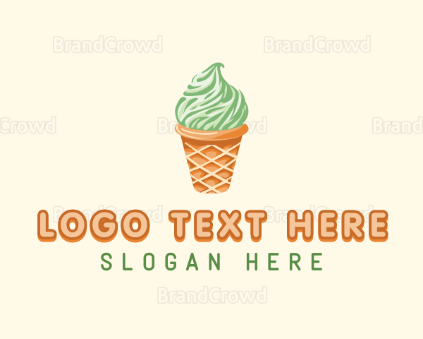 Ice Cream Sundae Logo