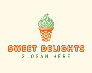 Ice Cream Sundae logo design