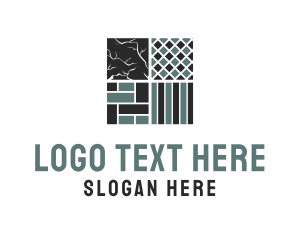 Tile Installation - Flooring Tile Pattern logo design