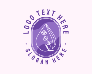 Potpourri - Purple Floral Extract logo design