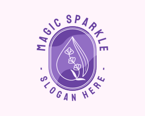 Purple Floral Extract  logo design