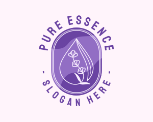 Essence - Purple Floral Extract logo design