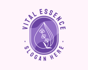 Essence - Purple Floral Extract logo design