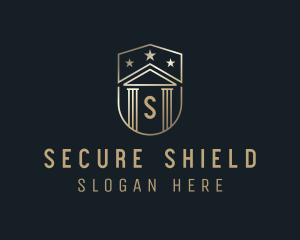 Luxury Column Shield Pillar Logo