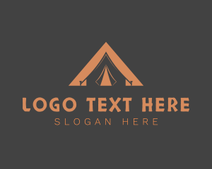 Hunter - Outdoor Triangle Tent logo design