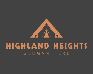 Highland - Outdoor Triangle Tent logo design