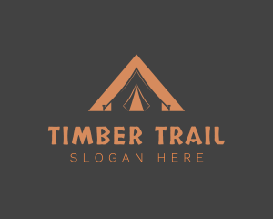 Woodsman - Outdoor Triangle Tent logo design