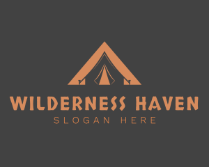 Survivalist - Outdoor Triangle Tent logo design
