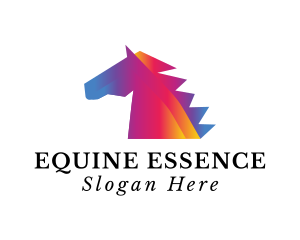 Equine - Gradient Horse Equine logo design