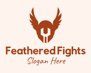 Winged Helmet Wings logo design