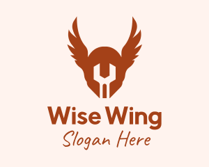 Winged Helmet Wings logo design