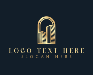 Property - Condominium Architecture Building logo design