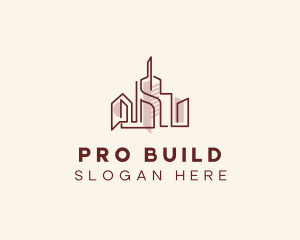 Architectural Building Structure  logo design