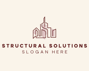 Architectural Building Structure  logo design