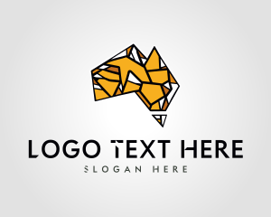 Polygonal - Abstract Geometric Mosaic Australia logo design